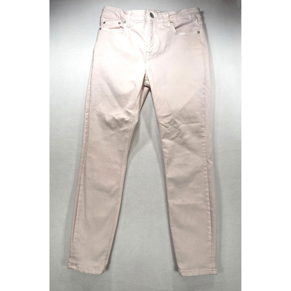 Vineyard Vines High Rise Skinny Jeans Pink Candiani Denim Size 30
